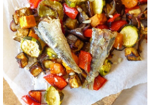 Sardines en salade de légumes, citron confit  et coriandre à l’huile d’olive Le Trésor des Dieux 