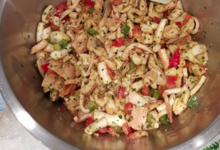 Poissonnerie Le Marlin. Salade de poulpe