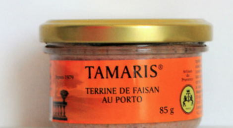 Tamaris. Terrine de faisan au porto