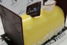 Boulangerie pâtisserie Lorette. Bûche exotique