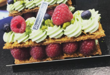 Le comptoir de Milana. Mille feuille pistache framboise 