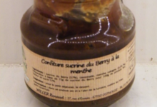 Willers-hof. Confiture de sucrine du Berry à la menthe