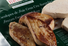 Maison Georges Bruck. Escalope de Foie gras cru surgelé