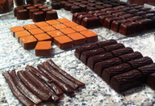 Chocolat Noisette. Bonbons de chocolat
