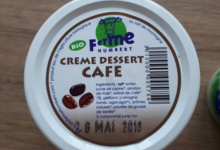 Ferme Humbert. Crème dessert café