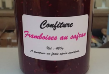 Safran de la Hasel. Confiture framboise au safran