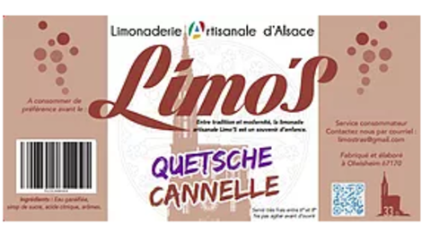 Limo's. Limonade quetsche-cannelle