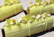 Pâtisserie François. Bûche ananas mangue