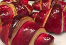 Pâtisserie François. Croissant fourré framboise
