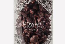 Edwart chocolatier. Les grignotines noir