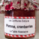 Biscuiterie La Table Alsacienne. Confiture pomme cranberries