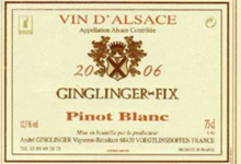 Domaine Ginglinger Fix. Pinot blanc