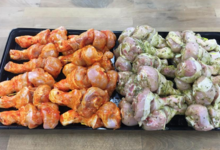 L'atelier de la viande. Pilon de poulet mariné