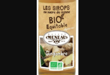 Maison Meneau. Sirop de Gingembre BIO Équitable
