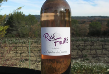 Domaine de l'Oppidum des Cauvins. Rosé fruité