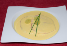 Jambon de Noël sauce champagne