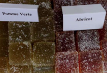 Au Parrain Généreux. Pâte de fruits pomme verte
