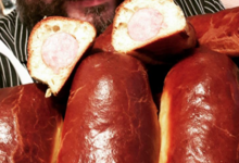 Saucisse fumée en brioche 