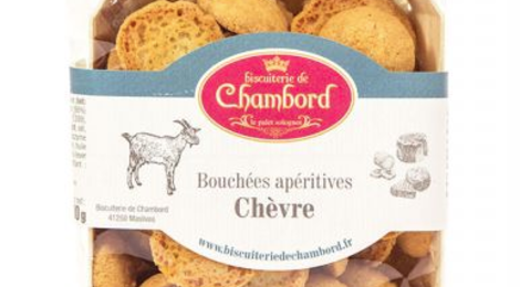 Biscuiterie de Chambord. Bouchées apéritives au Chèvre