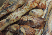Boulangerie Contrepois. Ficelle aux lardons