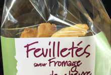 Biscuiterie Cannelle et Bergamote. Feuilleté apéritif chèvre