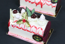 Castel'Praliné. Bûche Griottine