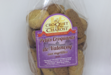 Croquants Valençay aux myrtilles