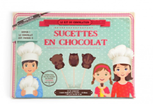 Daniel Mercier. Atelier de fabrique à Sucettes en chocolat