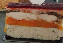 boudin blanc, carottes, ris de veau aux morilles