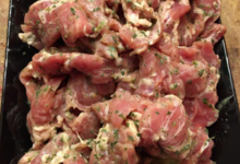 Araignée de porc, marinée aux herbes