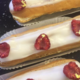KG Piraux Boulanger-Pâtissier. Eclair framboise onctueuse