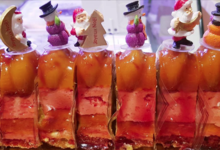 Mille feuille de foie gras aux fruits exotiques