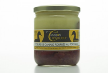 Foie gras Maison Coraboeuf. Coeurs de canard fourrés au Foie gras