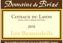 Domaine de Brizé. Coteaux du Layon "Les Beausoleils"