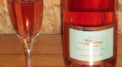 domaine des Hauts Sentiers. Crémant de Loire rosé