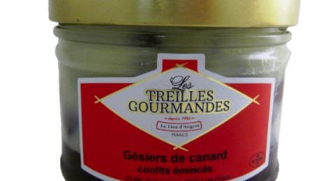 Les Treilles Gourmandes. Gésiers de canard émincés confits