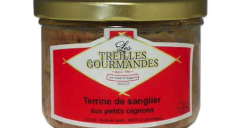 Les Treilles Gourmandes. Terrine de sanglier aux petits oignons