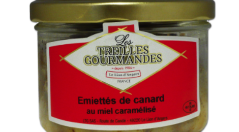 Les Treilles Gourmandes. Emiéttés de canard au miel caramélisé