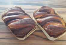 Les douceurs de l'hippodrome. brioche tressée à la pâte à tartiner