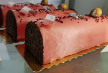 La petrie. Bûche cheesecake fruits rouges