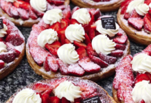 Boulangerie le puy des délices. Flan fraise vanille