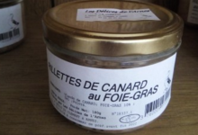 Les délices de l'Arnes. Rillettes de canard au foie-gras