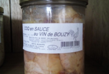 Les délices de l'Arnes. Coq au vin de Bouzy