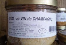 Les délices de l'Arnes. Coq au vin de Champagne