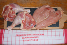 Ferme Du Château Blanc. Cuisses et filets de poulet