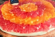 Boulangerie patisserie Guenard. Tarte aux agrumes