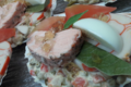 Ferme & Cochonnaille. Coquille de Saumon & Surimi 