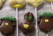 Sacrées Pâtisseries de Zoé Petit. Sucette au chocolat