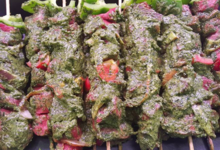 La Boucherie Troyenne. Brochette Boeuf ail des ours