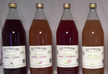 Les Vergers du pays d'Othe. Jus pomme raisin